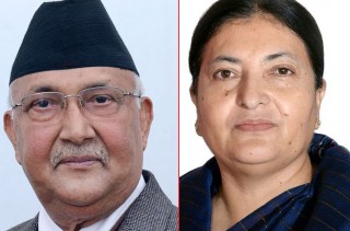राष्ट्रपति  भण्डारी र प्रधानमन्त्री  ओलीबीच भेटवार्ता