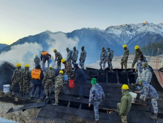 हुम्ला विमानस्थलमा आगलागी