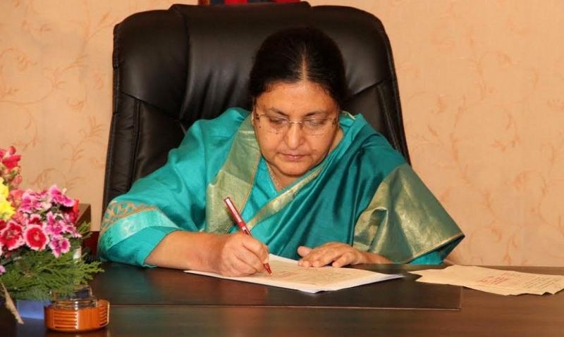 ग्याल्पो ल्होसारले राष्ट्रिय एकतालाई थप सुदृढ गर्न सघाउ पुग्नेछ : राष्ट्रपति भण्डारी