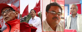 प्रतिबन्धित विप्लव नेतृत्वको नेकपासहित चार दलले संयुक्त मोर्चाको घोषणा गर्दै