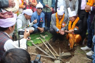 प्रथम किराती राजा यलम्बर हाङको शालिक तथा यलम्बार पार्क शिलान्यास